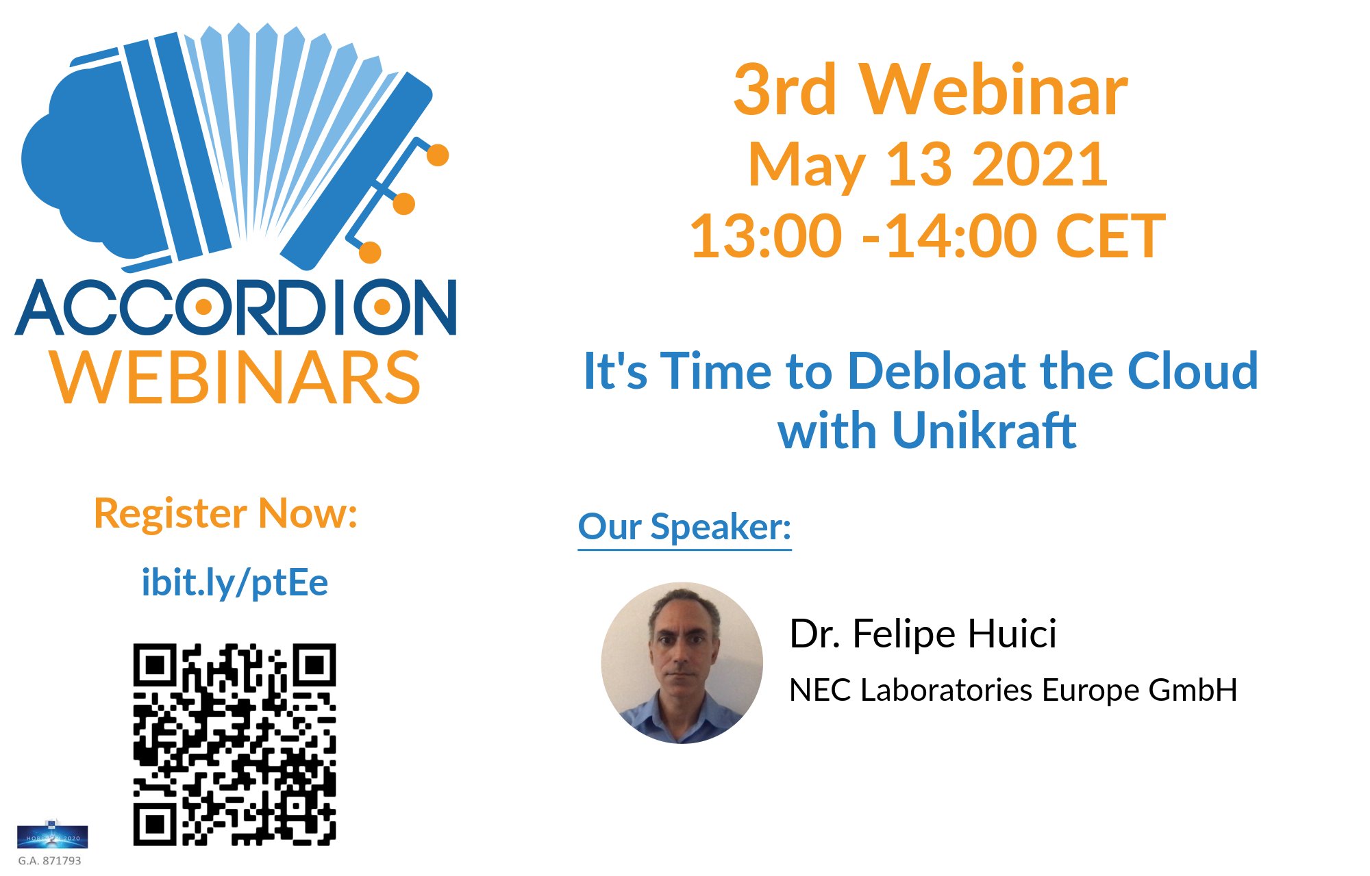 Webinar: It’s time to debloat the cloud with Unikraft – ACCORDION Project